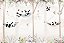 Papel de Parede Floresta Infantil Panda e Pássaros - Imagem 2