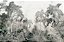 Papel de Parede Safari com Folhas Grandes e Neblina 3 - Imagem 2