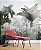 Papel de Parede Safari com Folhas Grandes e Neblina 8 - Imagem 1