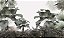 Papel de Parede Safari com Folhas Grandes e Neblina 20 - Imagem 2