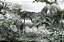 Papel de Parede Safari com Folhas Grandes e Neblina 25 - Imagem 2