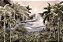 Papel de Parede Safari com Folhas Grandes e Neblina 26 - Imagem 2