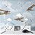 Papel de Parede Infantil de Aviões nas Geleiras Pássaros - Imagem 1