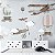 Papel de Parede Infantil de Aviões e Balões Voando nos Céus - Imagem 5