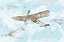 Papel de Parede Infantil de Aviões Voando Alto no Céu Azul - Imagem 5