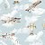 Papel de Parede Infantil de Diversos Aviões no Céu Azul - Imagem 5