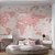 Papel de Parede Infantil de Mapa Mundi Rosa com Flores - Imagem 3