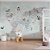 Papel de Parede Infantil de Mapa Mundi Cinza com Animais Fofos - Imagem 2