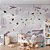 Papel de Parede Infantil de Mapa Mundi com Aviões e Balões em tons de Rosa - Imagem 3
