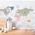 Papel de Parede Infantil de Mapa Mundi com as Maravilhas - Imagem 2