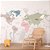 Papel de Parede Infantil de Mapa Mundi com as Maravilhas - Imagem 3