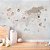 Papel de Parede Infantil de Mapa Mundi em tons Pasteis - Imagem 1