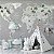 Papel de Parede Infantil de Mapa Mundi em tons de Cinza com Árvores - Imagem 5
