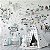 Papel de Parede Infantil de Mapa Mundi Branco Cheio de Detalhes - Imagem 4