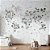 Papel de Parede Infantil de Mapa Mundi Branco Cheio de Detalhes - Imagem 2