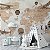 Papel de Parede Infantil de Mapa Mundi Vintage com Aviões e Balões - Imagem 4