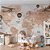 Papel de Parede Infantil de Mapa Mundi Vintage com Aviões e Balões - Imagem 3