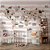 Papel de Parede Infantil de Mapa Mundi com Faixas em tons de Bege - Imagem 5