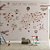 Papel de Parede Infantil de Mapa do Mundo em tons Claros com Diversos Aviões e Balões - Imagem 3