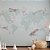 Papel de Parede Infantil de Mapa Mundi Azul Claro com Rosa - Imagem 3