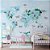 Papel de Parede Infantil de Mapa Mundi em Tons de Azul com Diversos Animais Coloridos - Imagem 2