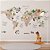 Papel de Parede Infantil de Mapa Mundi Claro com Diversos Animais Coloridos - Imagem 3
