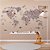 Papel de Parede Infantil de Mapa Mundi Amarelo com Cinza e Aviões - Imagem 2