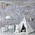 Papel de Parede Infantil de Mapa Mundi Lilás com Aviões - Imagem 5