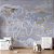 Papel de Parede Infantil de Mapa Mundi Lilás com Aviões - Imagem 3