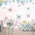 Papel de Parede Flores e Borboletas - Imagem 2