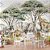 Papel de Parede Infantil Safari na Selva aquarela - Imagem 2