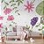 Papel de Parede infantil flores e folhas em aquarela rosa amarelo e verde - Imagem 3