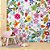 Papel de Parede infantil flores e folhas coloridas - Imagem 1