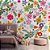 Papel de Parede infantil flores e folhas coloridas - Imagem 3