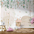 Papel de Parede infantil rama de flores e borboletas em aquarela 1 - Imagem 5