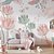 Papel de Parede infantil rama de flores e borboletas em aquarela 2 - Imagem 3