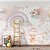 Papel de Parede  boho nuvens em aquarela chuva de benção com animais - Imagem 3