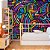Papel de parede colors pop art curvas multicolorido - Imagem 1