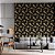 Papel de parede 3D geométrico abstrato preto detalhe dourado - Imagem 2