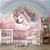 Papel de Parede Unicórnio Rosa com Arco-íris – Decoração Infantil Mágica 🦄✨ - Imagem 3
