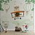 Papel de Parede Infantil Urso Piloto e Balões tons de verde pastel - Imagem 3