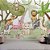 Papel de Parede Infantil Safari Baby Rosa em Estilo Aquarela - Imagem 2