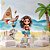 Papel de Parede Infantil Moana Baby Tropical na Ilha - Imagem 1