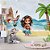 Papel de Parede Infantil Moana Baby Tropical na Ilha - Imagem 2