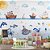 Papel de Parede Infantil Fundo do Mar com Navios e Submarino - Imagem 1
