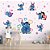 Papel de Parede Infantil Lilo e Stitch em Tons Pastel - Imagem 1