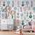 Papel de Parede Infantil Escandinavo com Flores e Folhas – Decoração Moderna e Colorida para Quarto de Criança - Imagem 1