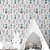 Papel de Parede Infantil Escandinavo com Flores e Folhas – Decoração Moderna e Colorida para Quarto de Criança - Imagem 4