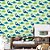 Papel de Parede Infantil Dinossauro Voando Verde Azul - Imagem 4