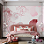 Papel de Parede Painel Fotográfico Folhas em Aquarela Rosas - Imagem 3